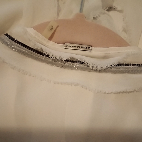 Elie Tahari Silk Blouse sz L - Picture 5 of 5